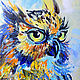 The picture of the owl 'Keeper of the Secret Knowledge' oil painting with owl. Pictures. Multicolor Gallery. Online shopping on My Livemaster.  Фото №2