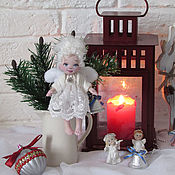 Куклы и игрушки handmade. Livemaster - original item Dolls and dolls: textile doll Winter angel. Handmade.