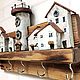 Заказать Ключница деревянная настенная в стиле дрифтвуд. Wood-handmade-by-ella. Ярмарка Мастеров. . Ключницы настенные Фото №3