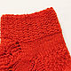 Оранжевые носки для девочки с красивым ажурным узором. Носки. Уютные аксессуары. Интернет-магазин Ярмарка Мастеров.  Фото №2