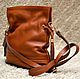 Сумка кожаная "коньяк" Leather bag Cognac. Классическая сумка. Lessaisonsrusses. Ярмарка Мастеров.  Фото №6