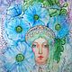 Дух гармонии . Голубые маки. Spirit of harmony. Blue poppies. Картины. WATERCOLOR DREAMS|АКВАРЕЛЬНЫЕ ГРЁЗЫ. Ярмарка Мастеров.  Фото №4