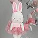 Мобиль на кроватку из фетра с зайчиками балеринами. Мобили на кроватку. Fairy felt toys. Интернет-магазин Ярмарка Мастеров.  Фото №2