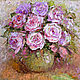 'Vintage Roses' oil painting bouquet of flowers, Pictures, Voronezh,  Фото №1