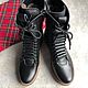 Women's Bandolier shoes 'black grained leather. Boots. Hitarov (Hitarov). My Livemaster. Фото №4