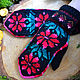 Mittens knitted hand made Flowers. Mittens. Varegki. Online shopping on My Livemaster.  Фото №2