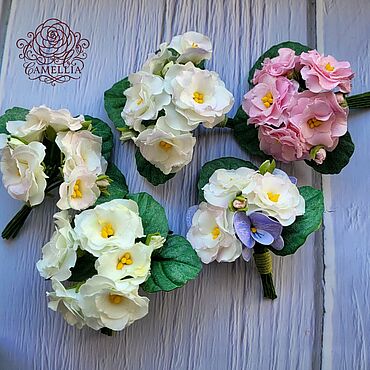 Украшения ручной работы. Ярмарка Мастеров - ручная работа Брошь Фиалки. Handmade.