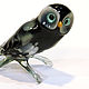 Сова Ульяна Степановна. Статуэтки. Мастерская Animals in Glass. Ярмарка Мастеров.  Фото №4