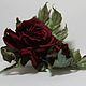 Rose brooch made of silk. Brooches. fantasy flowers. Online shopping on My Livemaster.  Фото №2