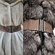 the belt-gum, Cocoa, height 70mm, color custom-made fur coat. Belt. elastic belt. My Livemaster. Фото №4