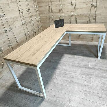 Для дома и интерьера ручной работы. Ярмарка Мастеров - ручная работа Стол письменный угловой в стиле Лофт из сосны. Handmade.