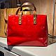 Винтаж: Сумка Louis Vuitton Reade в красном цвете Vernis. Сделано во Франции, Сумки винтажные, Калининград,  Фото №1