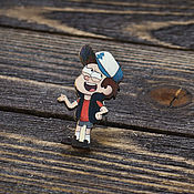 Украшения handmade. Livemaster - original item Wooden icon Gravity falls. Handmade.