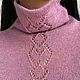 Turtleneck women's Lilac, warm, alpaca wool Italy. Turtleneck Sweaters. SIBERIA COOL (knitting & painting) (Siberia-Cool). Online shopping on My Livemaster.  Фото №2
