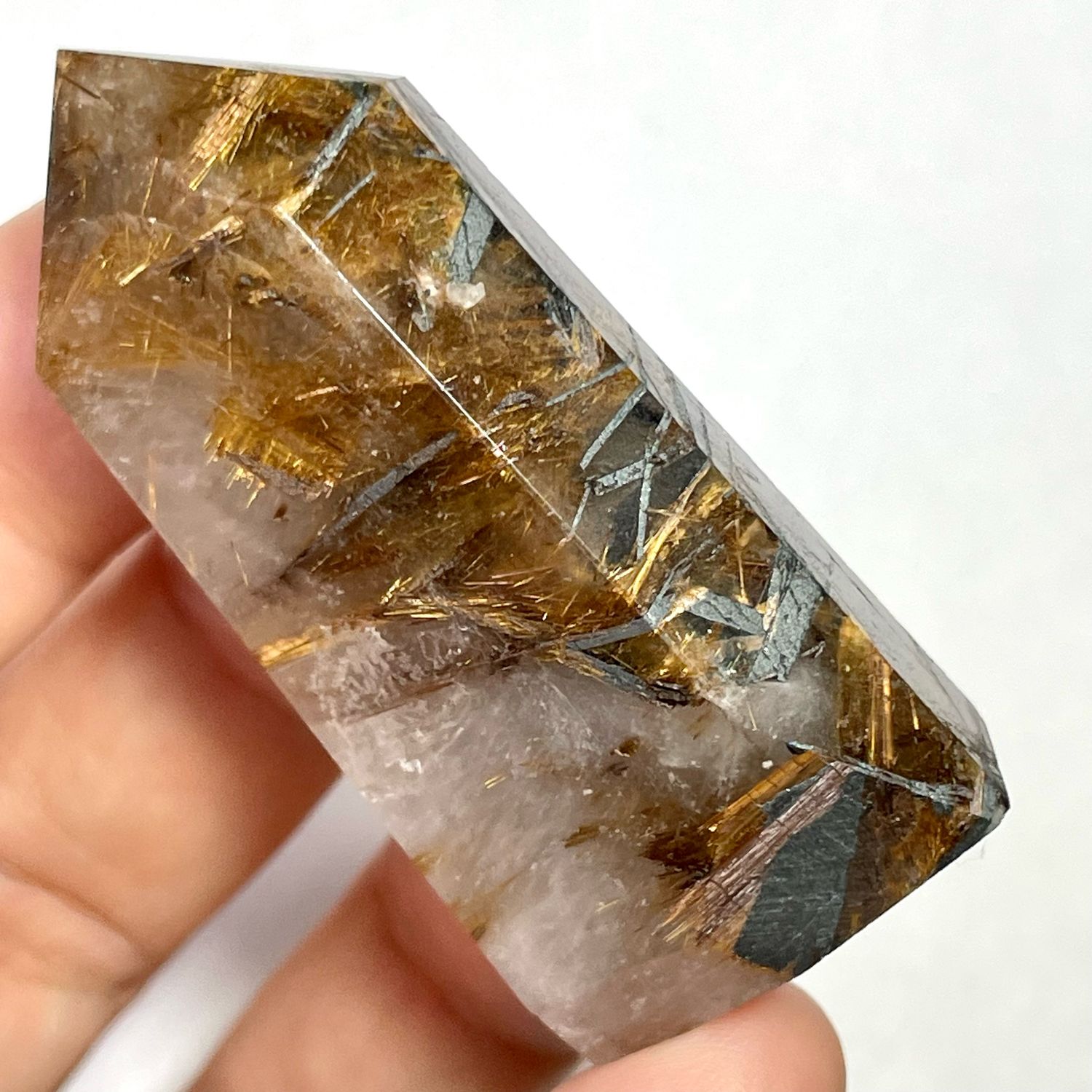 Рутил в кварце. Кристалл-Генератор 5.4 см. Мадагаскар в интернет ...