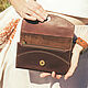 Leather wallet with magnetic button. Wallets. G.L.A.D.. My Livemaster. Фото №4