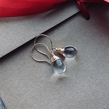  ручной работы. Ярмарка Мастеров - ручная работа Серьги капельки «Диор». Handmade.