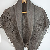 Аксессуары handmade. Livemaster - original item Hand-spun and knitted down shawl. Handmade.