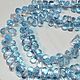 Топаз (Sky Blue Topaz) капля бусины с огранкой бриолет. Бусины. КАМНИ ИЗ ИНДИИ. Интернет-магазин Ярмарка Мастеров.  Фото №2