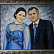 Портрет пары в голубых тонах, Картины, Кишинев,  Фото №1