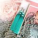 Earrings - brush, Breakfast at Tiffany's turquoise mint pearl silk, Tassel earrings, Kingisepp,  Фото №1