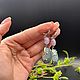 Серебряные серьги с аквамарином. Серьги классические. Мастерская Орловых-Авторские изделия. Ярмарка Мастеров.  Фото №5