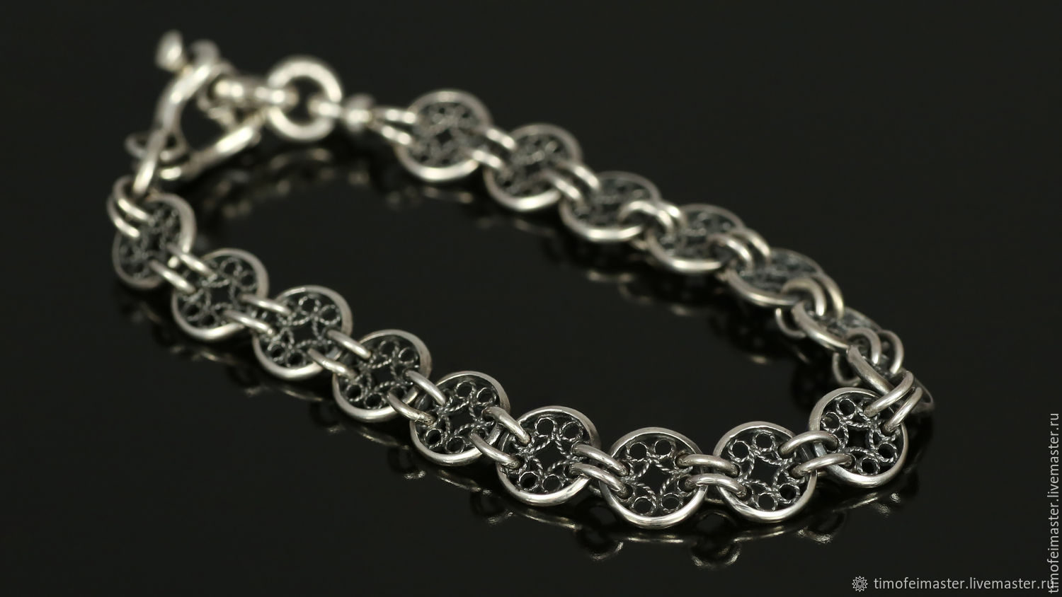 Серебряные браслеты женские фото