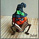 Pumpkin Witch Figurine (Halloween). Figurines. Julia. My Livemaster. Фото №5
