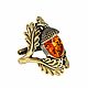 Amber Ring Acorn Oak Casting Autumn Decoration. Rings. BalticAmberJewelryRu Tatyana. My Livemaster. Фото №4