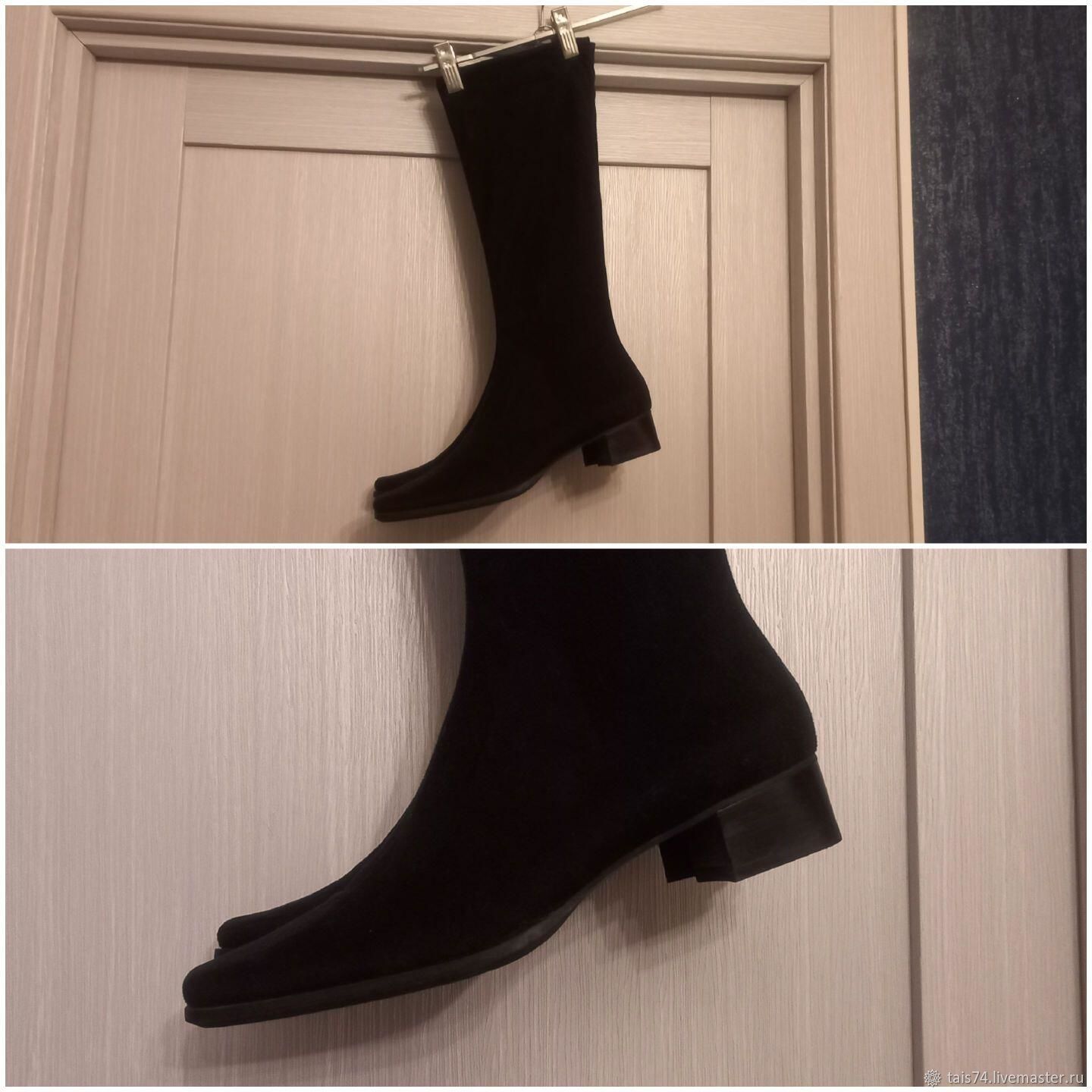 Винтаж: Обувь винтажная: Vera Gomma Итальянские Сапоги-чулки из ...