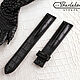 Order Black 20mm Crocodile Leather Watch Strap. BurlakovStraps. Livemaster. . Watch Straps Фото №3