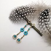 Украшения handmade. Livemaster - original item Earrings with turkvenite 