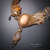 Украшения handmade. Livemaster - original item gold. Gold necklace Sunny Wind with natural and precious stones. Handmade.