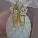 Earrings with mother of pearl and pearls. Earrings. Kingdom crowns. Online shopping on My Livemaster.  Фото №2