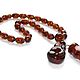 Rosary of nat. amber 30 beads, cognac color, Rosary bracelet, Kaliningrad,  Фото №1