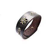 Украшения handmade. Livemaster - original item Bracelet genuine leather brown with bronze. Handmade.