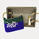 Bags: Handbag with silver flower. Classic Bag. Valti. My Livemaster. Фото №4