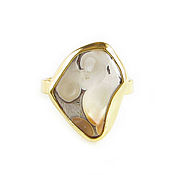 Украшения handmade. Livemaster - original item Agate Ring, Large White Agate ring, Agate ring. Handmade.