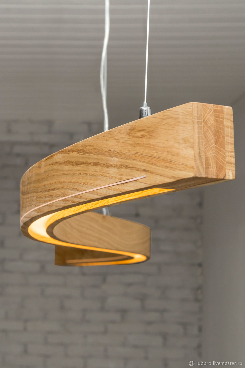 Люстра, Светодиодная люстра, Подвесной светильник из дерева Snake в ...