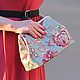 In stock! Clutch Floral textile on the clasp, Clutches, Moscow,  Фото №1