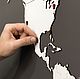 Карта мира World Map Wall Decoration White 130х78. Карты мира. Александр (Mybestbox). Ярмарка Мастеров.  Фото №5