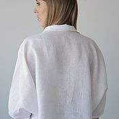 Одежда handmade. Livemaster - original item Oversized Linen Shirt.. Handmade.