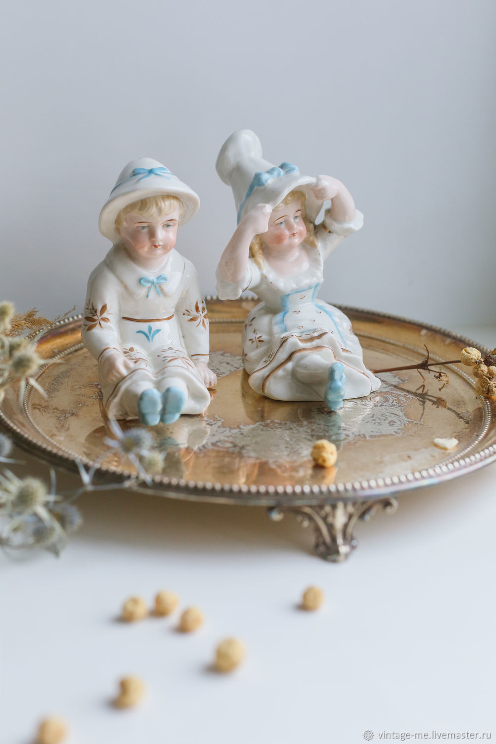 Antique porcelain figurines boy and girl England, Figurines, Nizhny Novgorod,  Фото №1