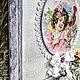 Order Vintage panel hanger ' Girl with a bird'. beautifulcrafts. Livemaster. . Panels Фото №3