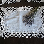 Винтаж: Старинные платочки ручной работы