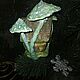 Заказать Ватная елочная  игрушка ручной работы  "Домик   гномика". DIY-Christmas toys. Ярмарка Мастеров. . Елочные игрушки Фото №3