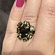 Заказать Ring with black Opal and Peridots. Serebro i kamni. Ярмарка Мастеров. . Rings Фото №3
