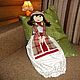 Кукла-пакетница из ткани "В стиле кантри". Кухонные наборы. Oliya12 (hobbycraft). Ярмарка Мастеров.  Фото №6