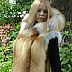 Vest fur Siberian red Fox. Solid. Hooded. Vests. Zimma. My Livemaster. Фото №5