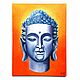 Картина Будда портрет маслом Буддизм Маленькая картина маслом, Картины, Москва,  Фото №1